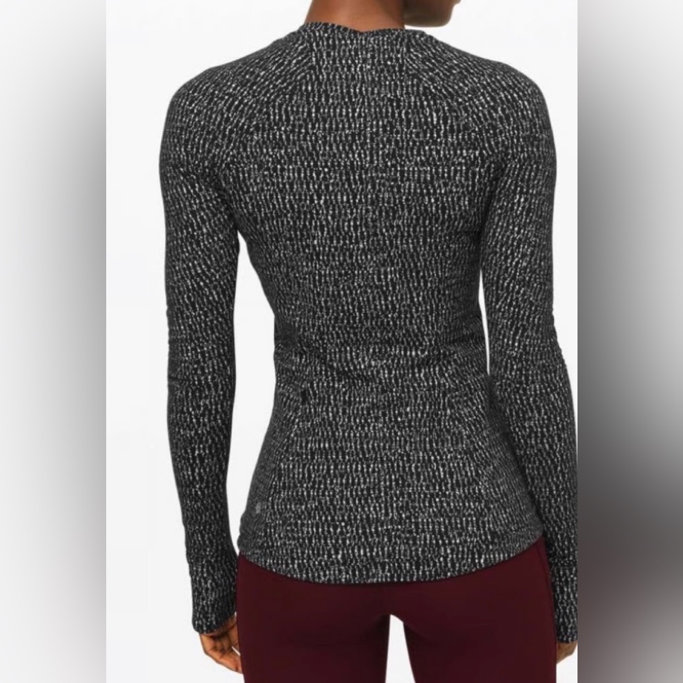 Lululemon Long Sleeve Black White Size 4